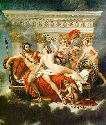 Jacques-Louis  David Mars Disarmed by Venus and the Three Graces Sweden oil painting reproduction